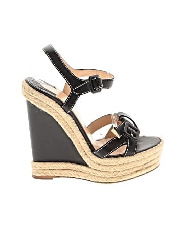 Christian Louboutin Calfskin Rope Zero Problem 140 Espadrille Wedges  (view 1)