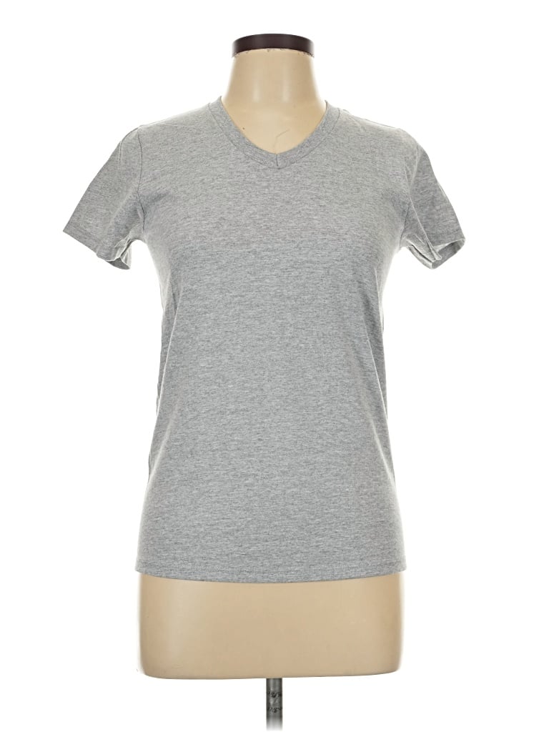 Pre-owned Hanes Active T-shirt In Gray
