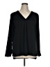 Ann Taylor 100% Polyester Black 3/4 Sleeve T-Shirt Size XL - photo 1