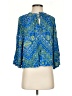 Scoop Blue 3/4 Sleeve Blouse Size 0 - 2 - photo 1