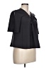 Madison 100% Polyester Black 3/4 Sleeve Blouse Size L - photo 4