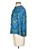 Scoop Blue 3/4 Sleeve Blouse Size 0 - 2 - photo 5