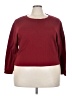 One Step Up Burgundy Pullover Sweater Size 3X - photo 1