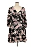 Eliza J 100% Polyester Floral Black Casual Dress Size 18 - photo 2