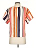 Dr Bloom Stripes Orange Short Sleeve Blouse Size Sm - Med - photo 2