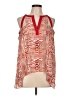 BCBGMAXAZRIA 100% Polyester Red Sleeveless Blouse Size L - photo 1