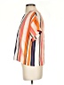 Dr Bloom Stripes Orange Short Sleeve Blouse Size Sm - Med - photo 5