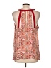 BCBGMAXAZRIA 100% Polyester Red Sleeveless Blouse Size L - photo 2