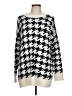 Lou & Grey 100% Nylon Houndstooth Ivory Pullover Sweater Size L - photo 1