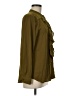 Ann Taylor 100% Polyester Green Long Sleeve Blouse Size M - photo 4