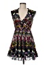 YMI 100% Polyester Paisley Black Casual Dress Size M - photo 1