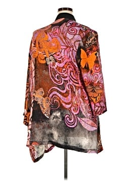 Citron Santa Monica Collection Short Sleeve Silk Top (view 2)