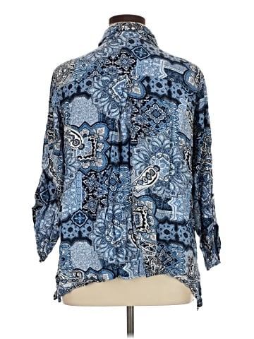Ruby Rd. 3/4 Sleeve Button-Down Shirt (view 2)