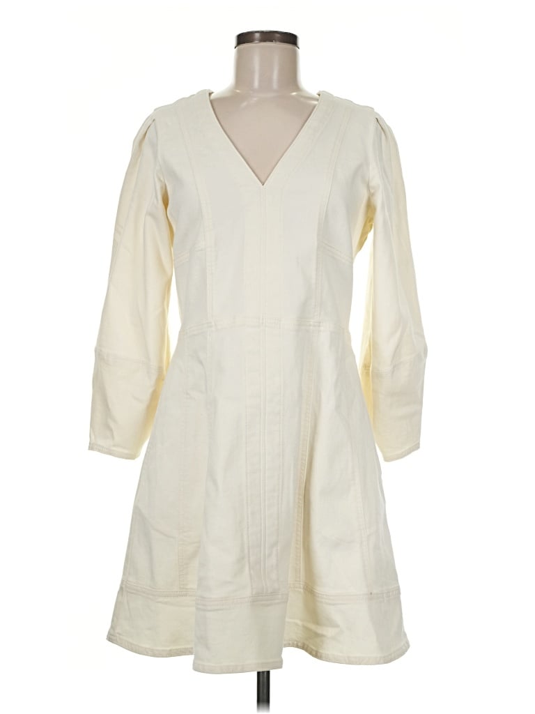 Pre-owned Ann Taylor Loft Raincoat In Ivory