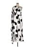 Max Mara Studio Graphic Ivory White Casual Dress Size 14 - photo 1