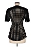 Byron Lars Beauty Mark 100% Polyester Black Short Sleeve Top Size 6 - photo 2