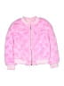 Hannah Banana 100% Polyester Hearts Pink Jacket Size 7 - photo 1
