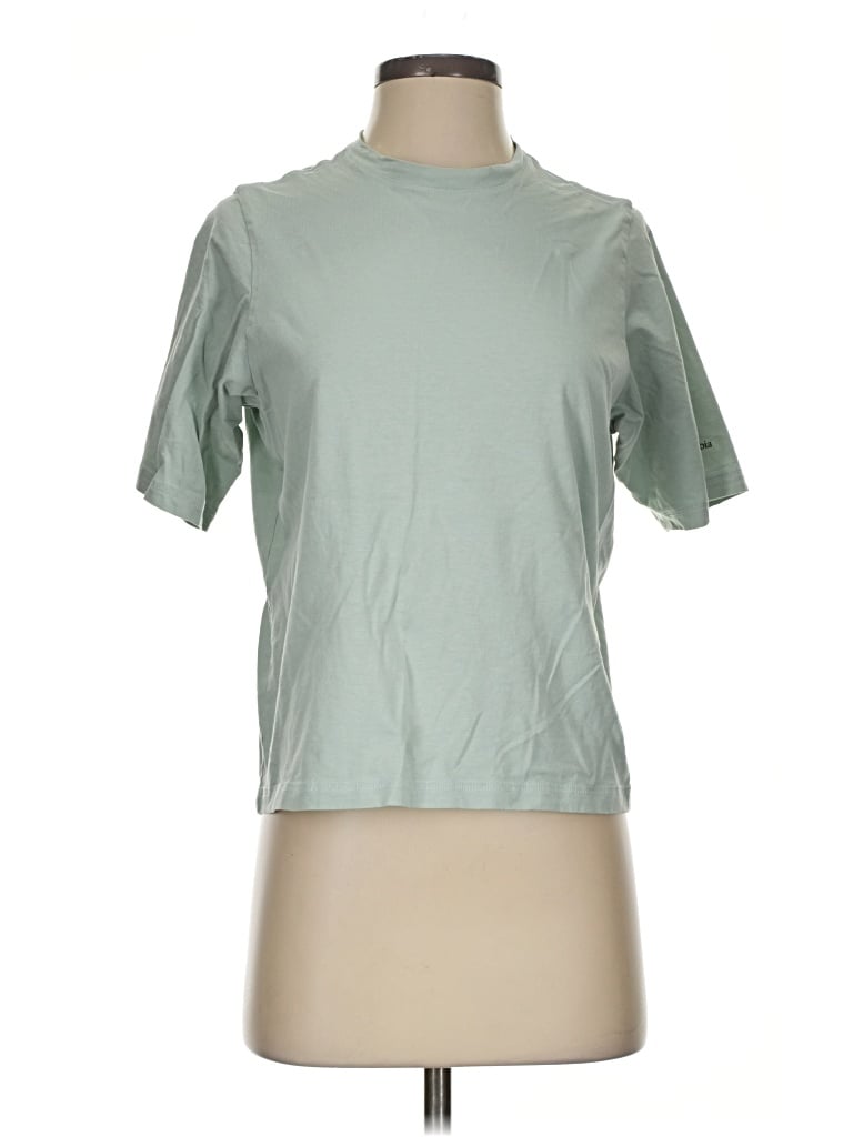 Pre-owned Columbia Short Sleeve T-shirt In Green