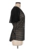 Byron Lars Beauty Mark 100% Polyester Black Short Sleeve Top Size 6 - photo 4