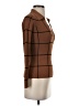 Equipment Plaid Brown Pullover Sweater Size XS - photo 4