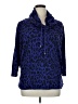 Style&Co Animal Print Blue Pullover Sweater Size XL - photo 1