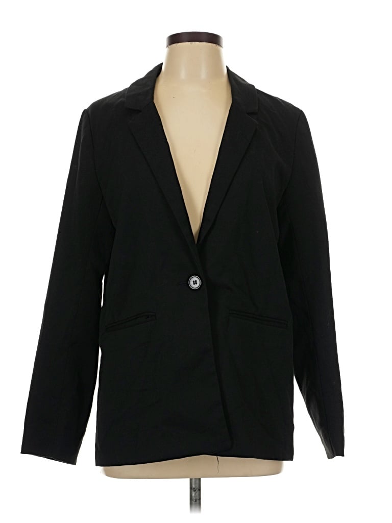 Pre-owned Divided By H&m Blazer Jacket In Black