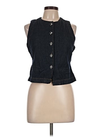 Zara Denim Vest (view 1)