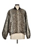 By Anthropologie Animal Print Gold Jacket Size M - photo 1