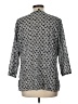 Talbots 100% Cotton Gray 3/4 Sleeve Blouse Size L - photo 2