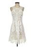 Francesca's 100% Polyester Ivory Cocktail Dress Size S - photo 1