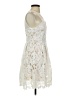 Francesca's 100% Polyester Ivory Cocktail Dress Size S - photo 4