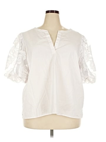 Marc New York Andrew Marc Short Sleeve Blouse (view 1)