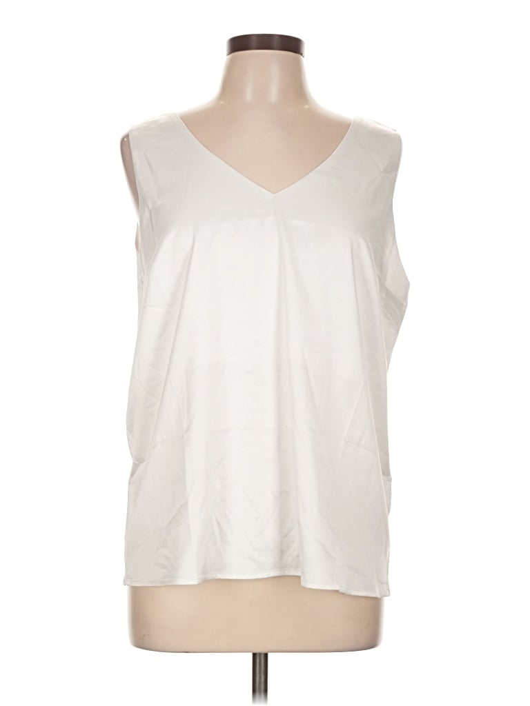 Pre-owned Assorted Brands Sleeveless T-shirt In Ivory