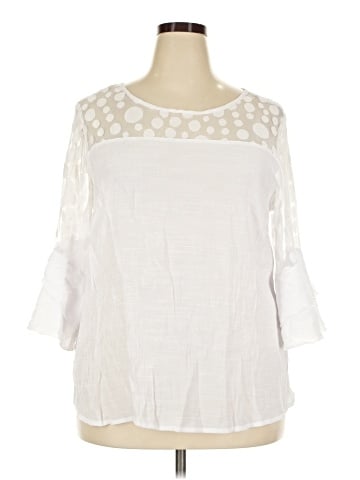 Unique Spectrum 3/4 Sleeve Blouse (view 1)