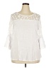 Unique Spectrum Ivory 3/4 Sleeve Blouse Size 3X - photo 1