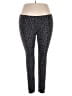 West Loop Animal Print Black Gray Leggings Size XL - photo 1