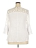 Unique Spectrum Ivory 3/4 Sleeve Blouse Size 3X - photo 2