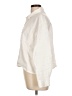Ann Taylor 100% Linen Ivory Long Sleeve Button-Down Shirt Size L - photo 5