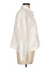 Ann Taylor 100% Linen Ivory Long Sleeve Button-Down Shirt Size L - photo 4