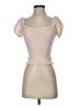Planet Gold 100% Rayon Pink Short Sleeve Top Size XS - photo 1