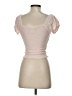 Planet Gold 100% Rayon Pink Short Sleeve Top Size XS - photo 2