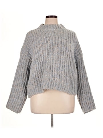 Aqua Pullover Sweater (view 1)