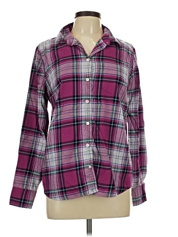J.Crew Factory Store Long Sleeve Button-Down Shirt (view 1)
