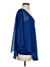 Bebe 100% Polyester Blue Sleeveless Blouse Size S - photo 4