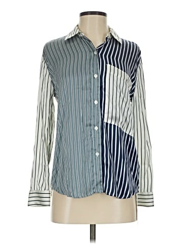 Rails Long Sleeve Silk Top (view 1)