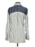 Rails 100% Silk Stripes Blue Long Sleeve Silk Top Size XS - photo 2