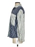 Rails 100% Silk Stripes Blue Long Sleeve Silk Top Size XS - photo 5
