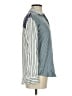 Rails 100% Silk Stripes Blue Long Sleeve Silk Top Size XS - photo 4