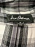 Sam Edelman 100% Rayon Plaid Silver Long Sleeve Button-Down Shirt Size M - photo 7
