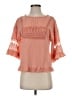 Tiny 100% Cotton Pink Orange 3/4 Sleeve Blouse Size S - photo 1